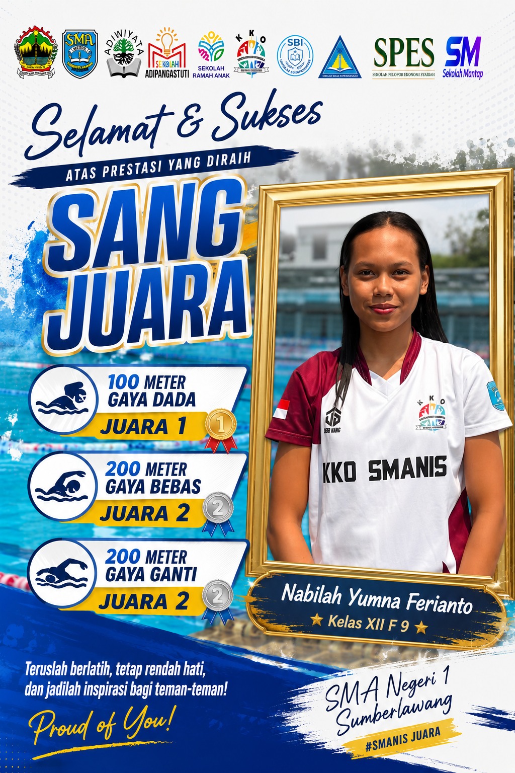 KEJUARAAN LOMBA POPDA CABOR RENANG TINGKAT KABUPATEN SRAGEN